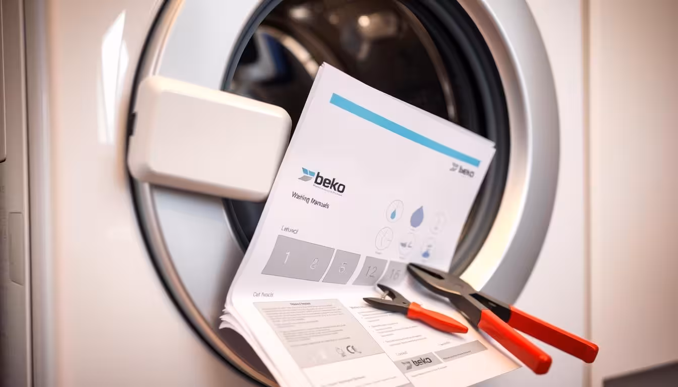 Jak otworzyć zablokowane drzwi od pralki Beko?