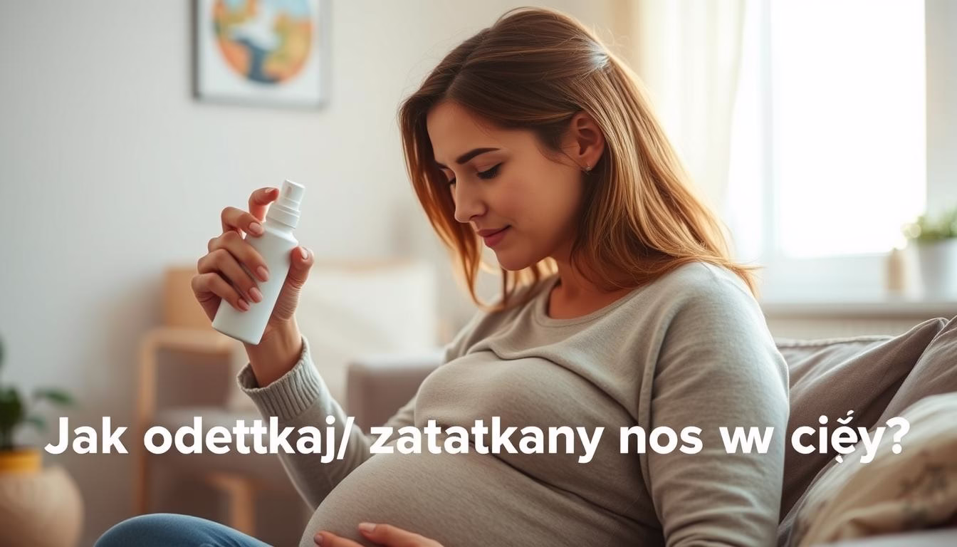 jak odetkać zatkany nos w ciąży