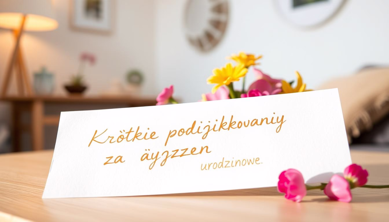 Krótkie podziękowania za życzenia urodzinowe