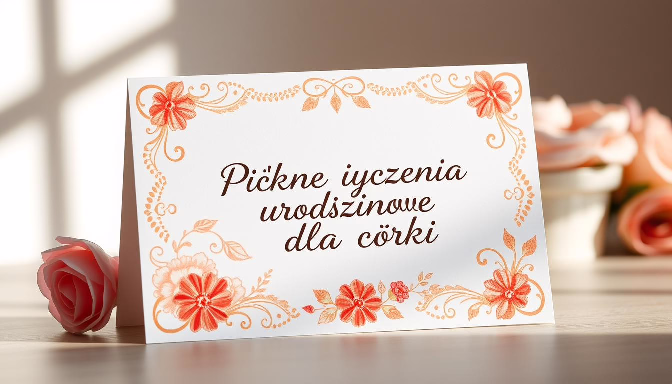 Piękne życzenia urodzinowe dla córki – pomysły