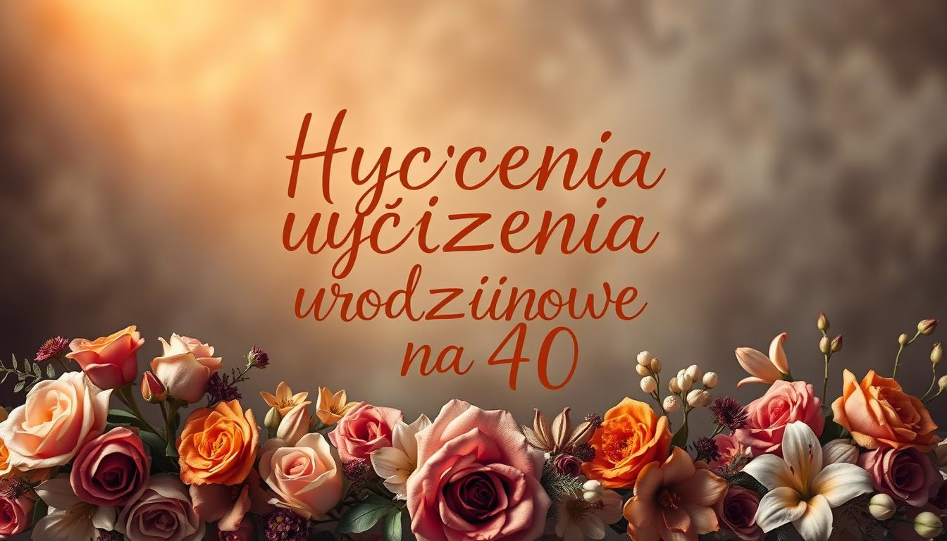 Najlepsze życzenia urodzinowe na 40 – Oryginalne pomysły